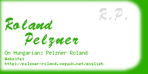 roland pelzner business card